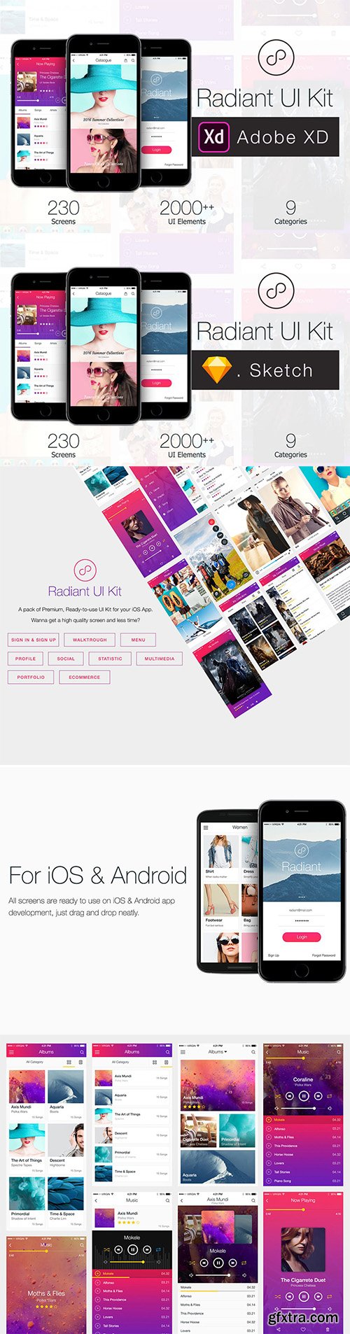 Radiant Mobile UI Kit