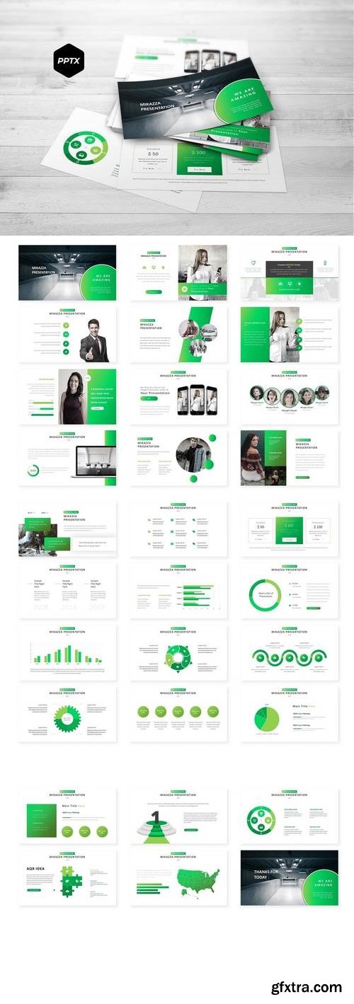 Mikazza - Powerpoint, Keynote, Google Sliders Templates