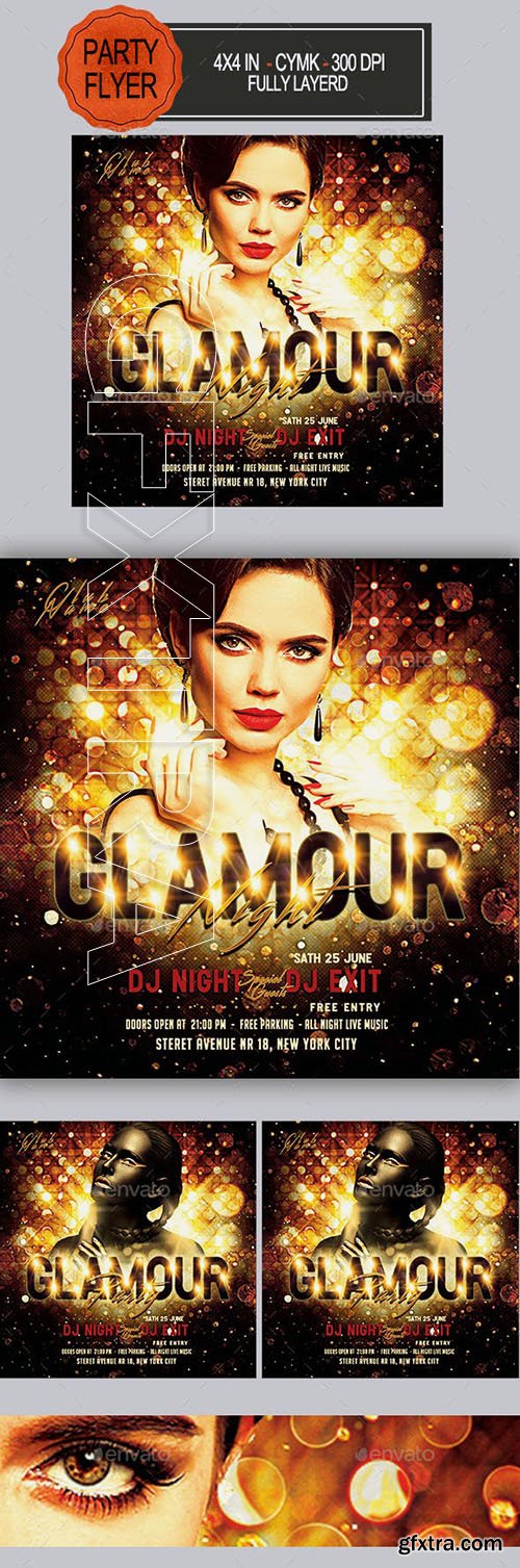 GraphicRiver - Glamour Night Flyer 23085264