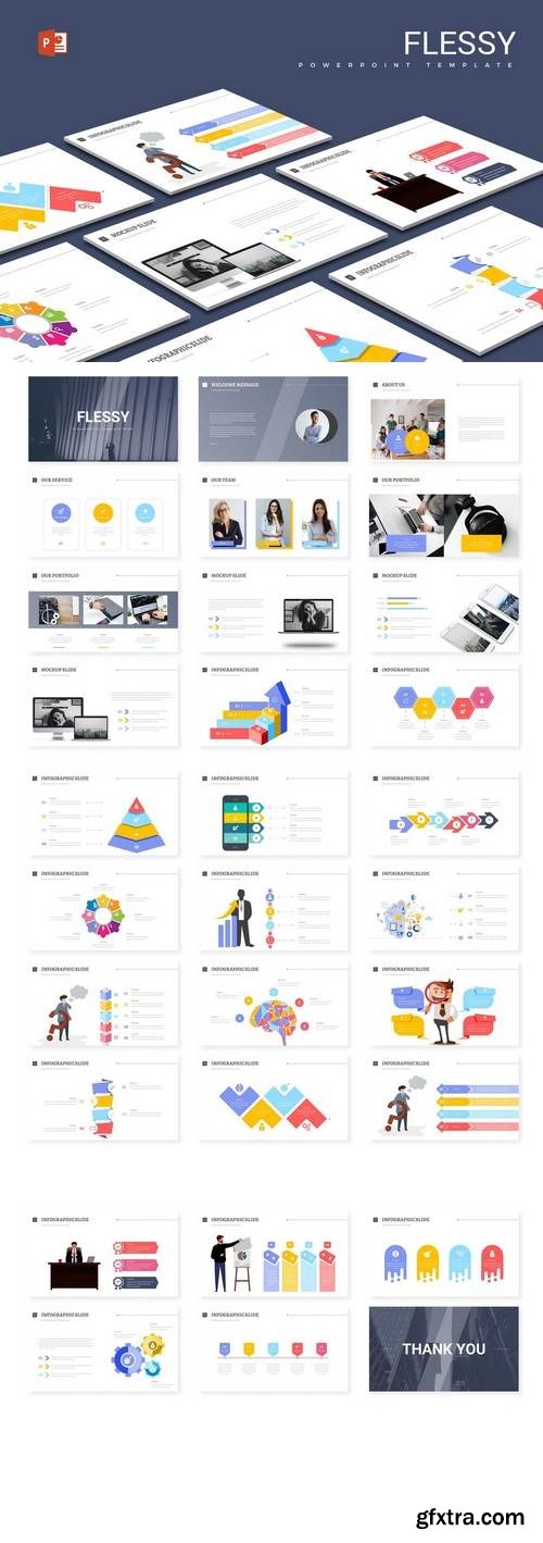 Flessy- Powerpoint, Keynote, Google Sliders Templates