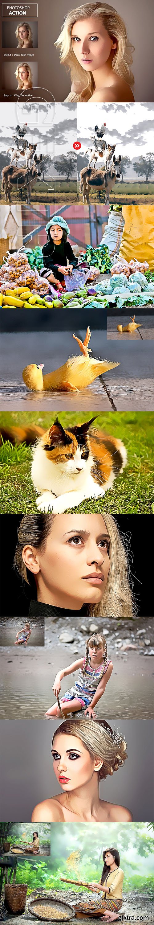 CreativeMarket - Realistic Painted - PS Action 3282823