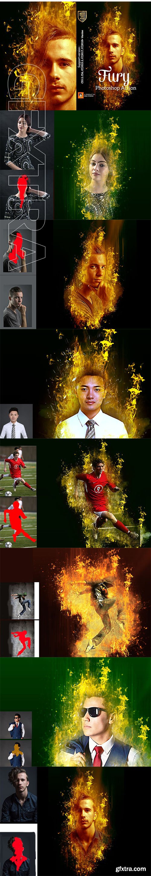 CreativeMarket - Fury Photoshop Action 3274413