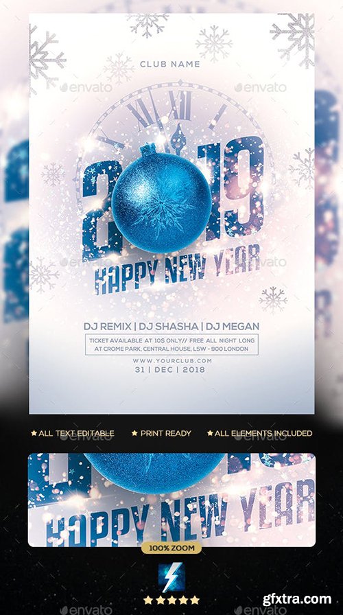 New Year Party Flyer 23088381