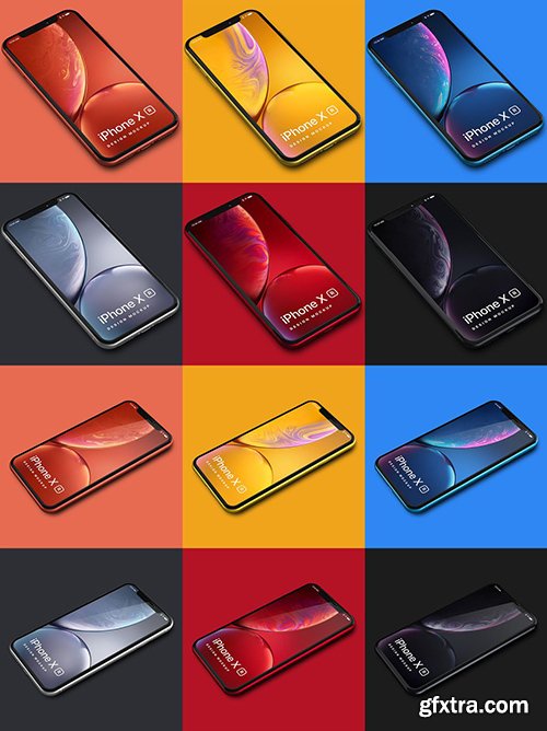 iPhone XR Design Mockup 02 iPhone XR Design Mockup 02