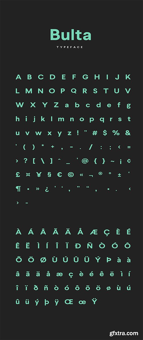 Bulta Typeface