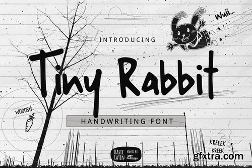 CM - Tiny Rabbit Handwriting Font 3352272