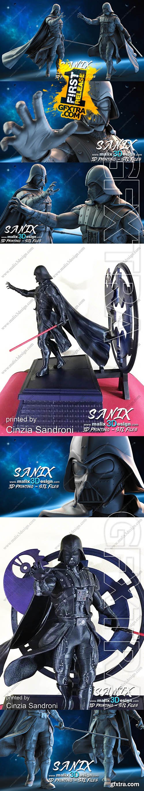 Cubebrush - Darth Vader - Starwars 3D printable Ready