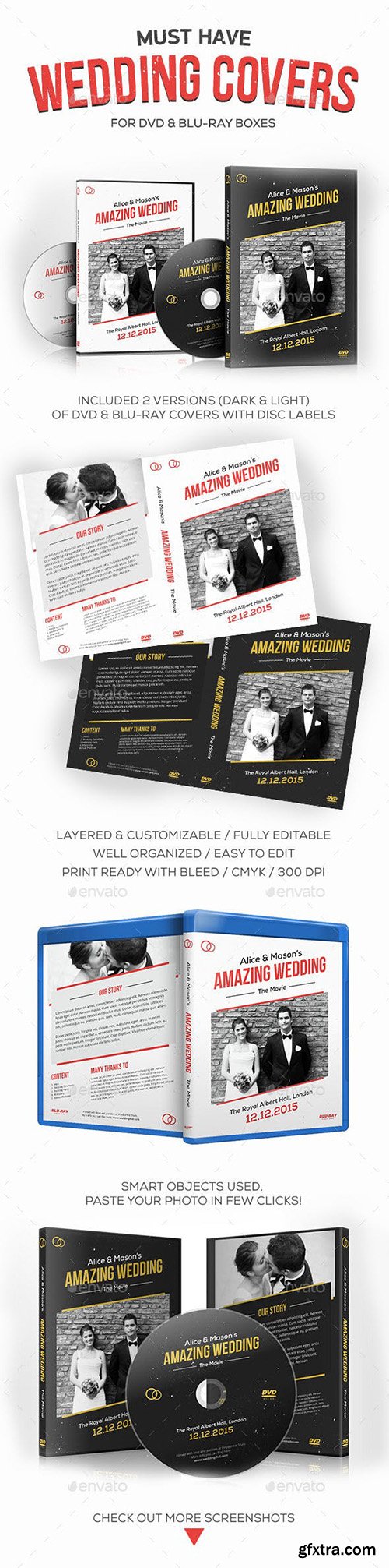 Wedding DVD / Blu-ray Covers with Disc Labels 9878068 Wedding DVD / Blu-ray Covers with Disc Labels 9878068