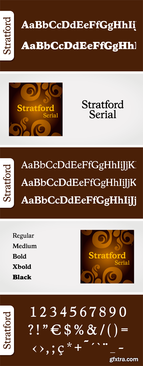 Stratford Serial Font Family