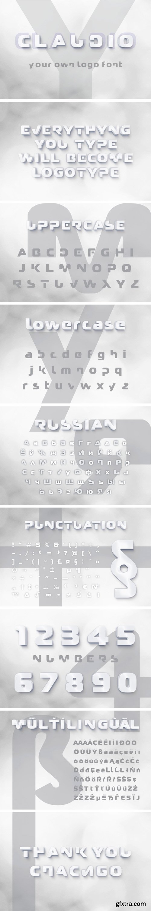 CM - Claudio - Logo Design Font 3356430