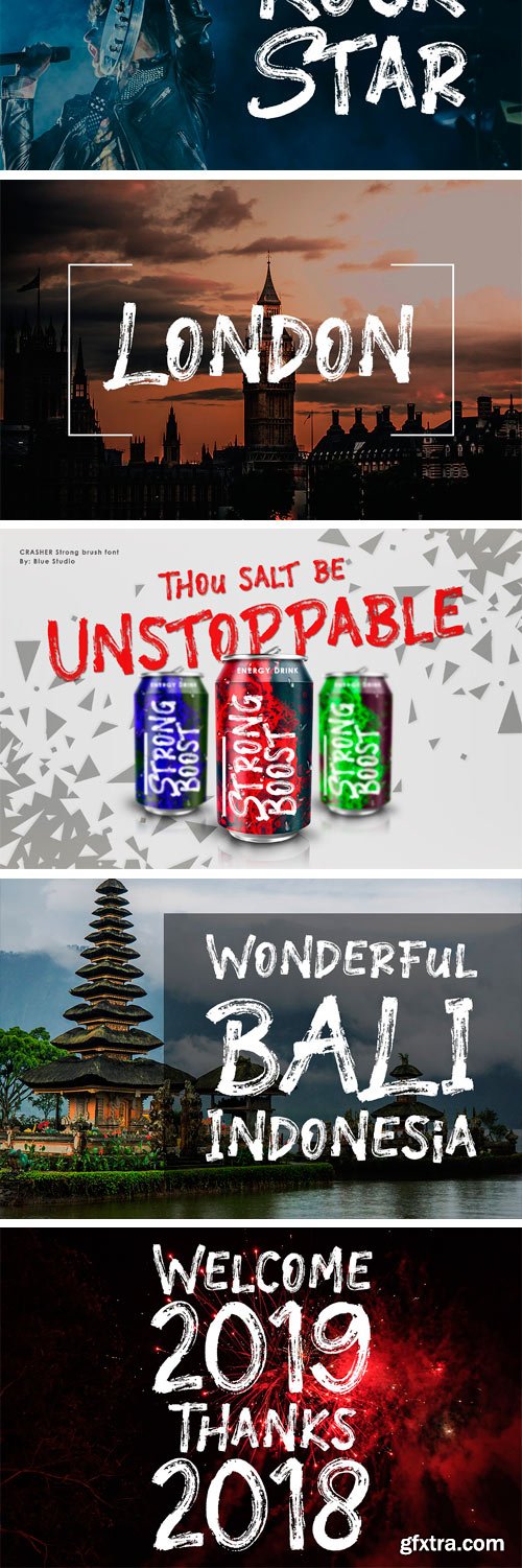 CM - Crasher // Strong Brush Font 3356483