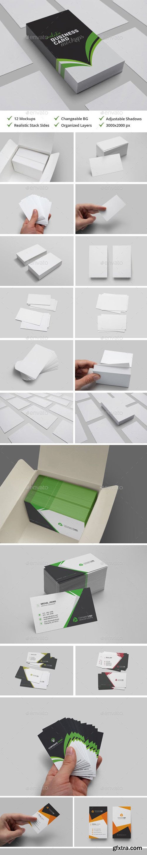 Realistic Business Card Mockups 21115803 Realistic Business Card Mockups 21115803