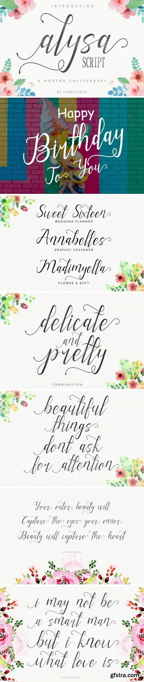 Alysa script Font
