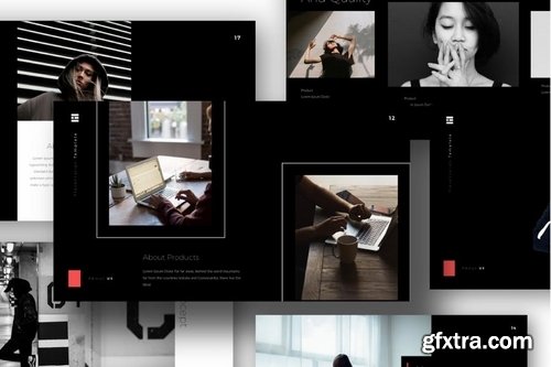 Passion Black - Powerpoint Keynote and Google Slides Templates