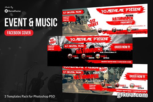 Event & Music Facebook Timeline Cover vol.1