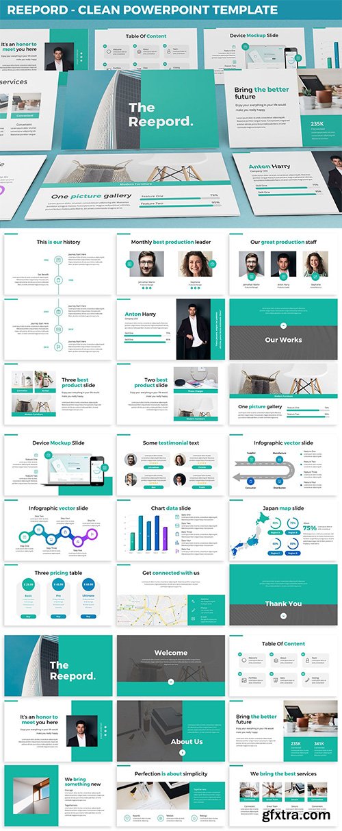 Reepord - Clean Powerpoint Template Reepord - Clean Powerpoint Template