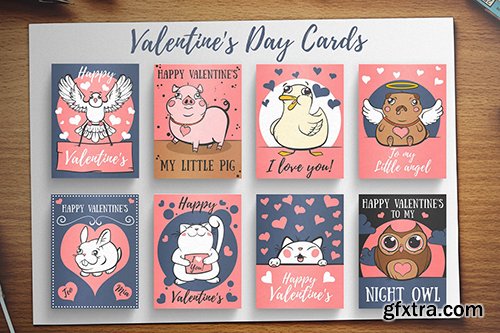 Valentines day card collection