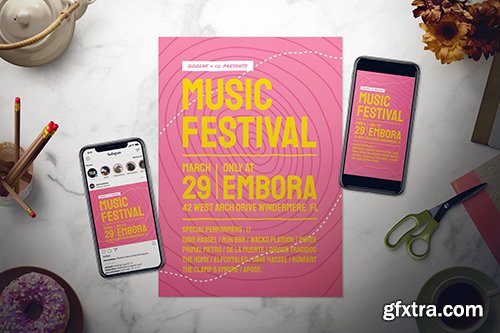 Music Festival Flyer Set Music Festival Flyer Set