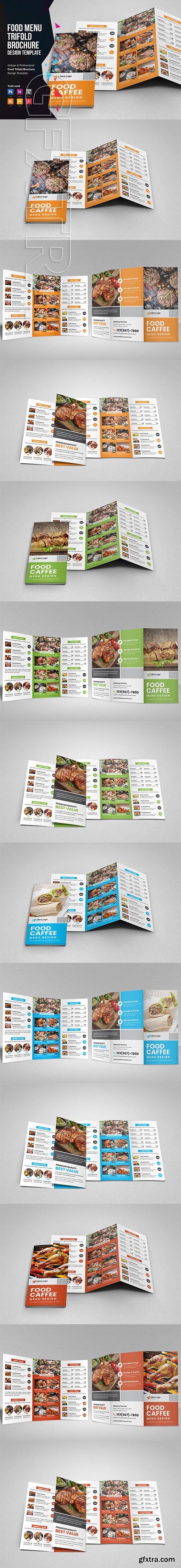 CreativeMarket - Food Menu Trifold Brochure v2 3361495