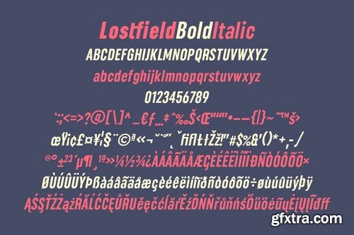 Lostfield Sans Font