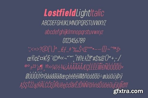 Lostfield Sans Font