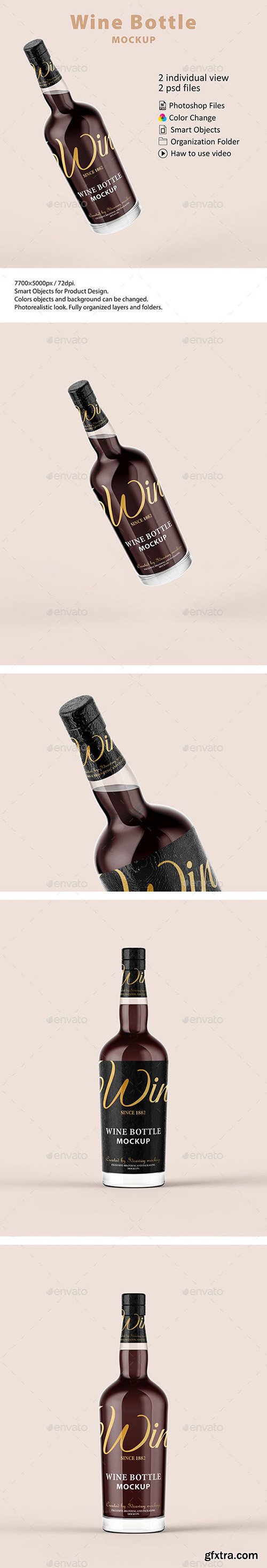 Wine Bottle Mockup 23080222