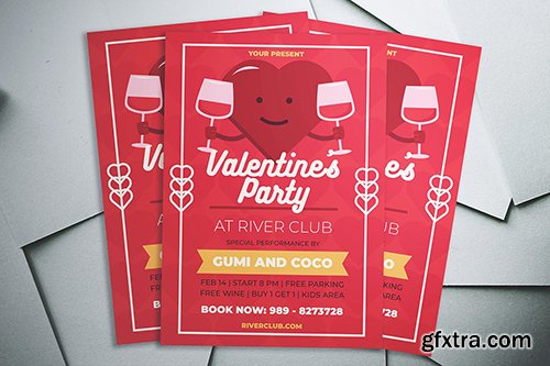 Valentine's Party Flyer Valentine's Party Flyer
