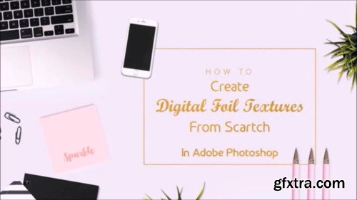 Digital Foil Texture : From Scratch in Adobe Photoshop