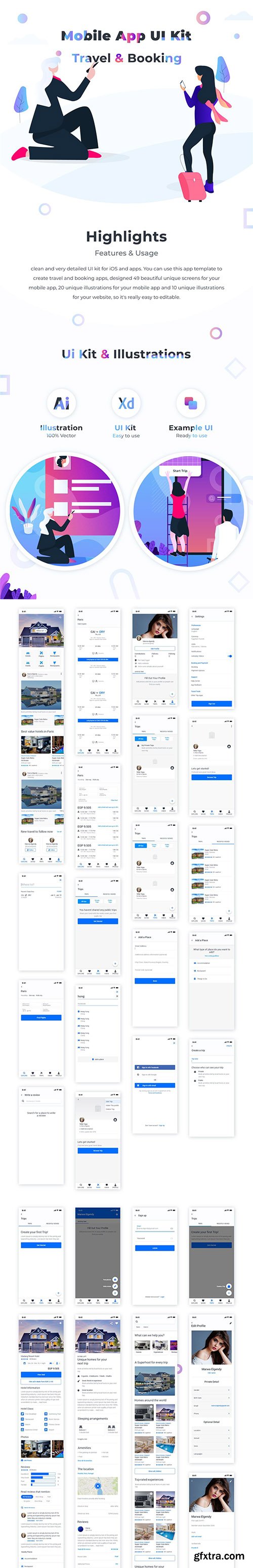 Travel & Booking UI kit Travel & Booking UI kit