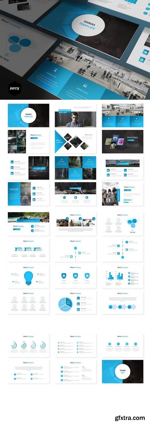 Sanias - Powerpoint, Keynote, Google Sliders Templates