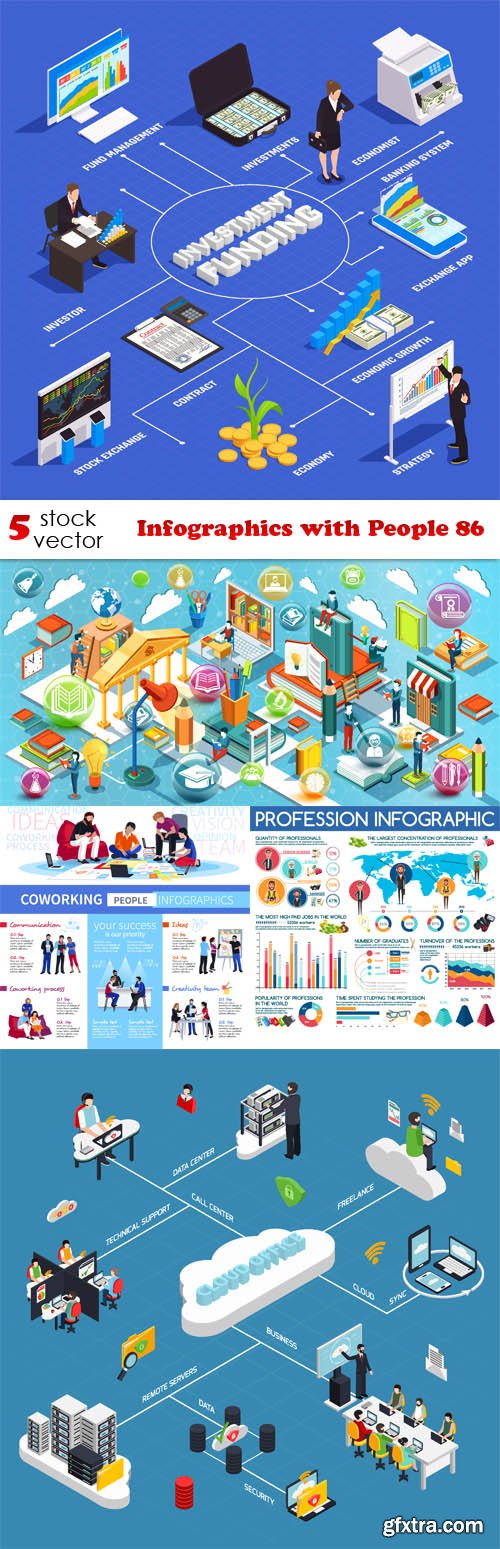 Vectors - Infographics with People 86