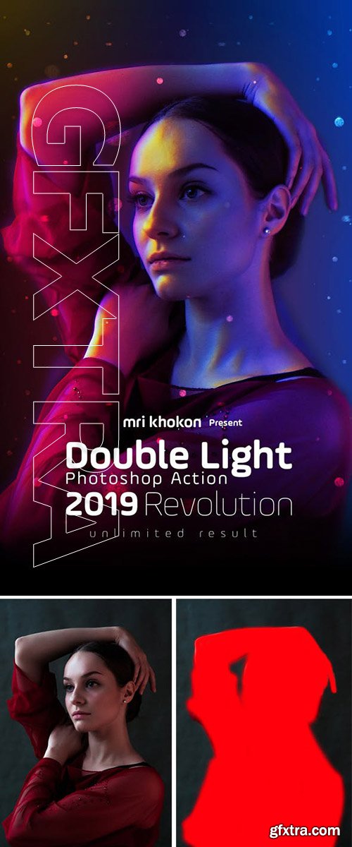GraphicRiver - Double Light Photoshop Action 23135047