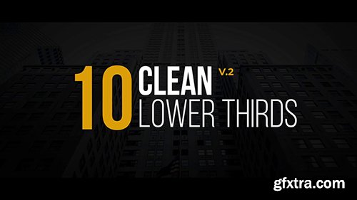 Clean Lower Thirds V.2 143716 Clean Lower Thirds V.2 143716