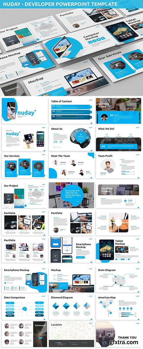 Nuday - Developer Powerpoint Template