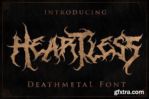 Heartless - Deathmetal Font