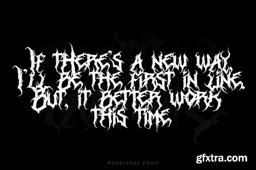 Heartless - Deathmetal Font