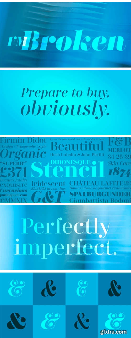Didonesque Stencil Font Family