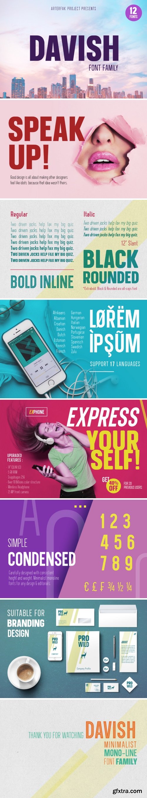 Fontbundles - Davish Family 133405 Fontbundles - Davish Family 133405