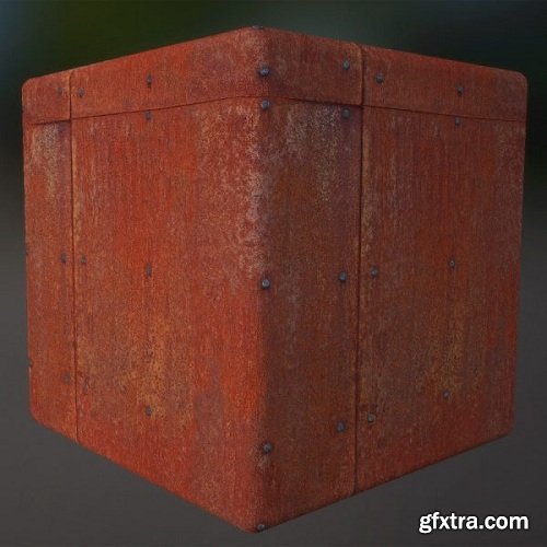 Rusted Panel PBR Material