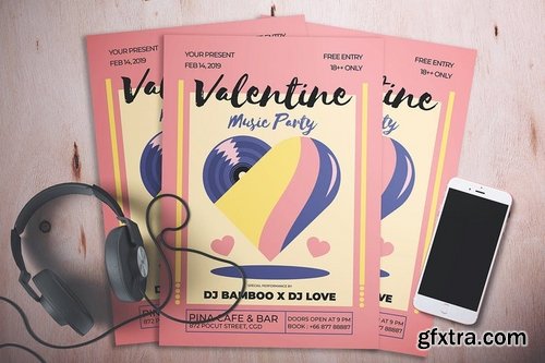 Valentine Music Party Flyer