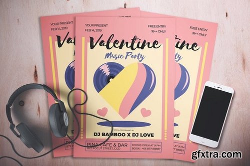 Valentine Music Party Flyer
