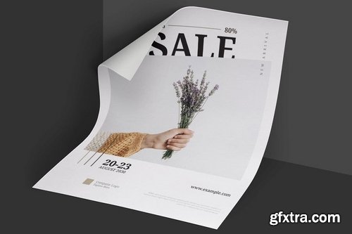 Clean and Minimal Fashion Promotion Event Flyer