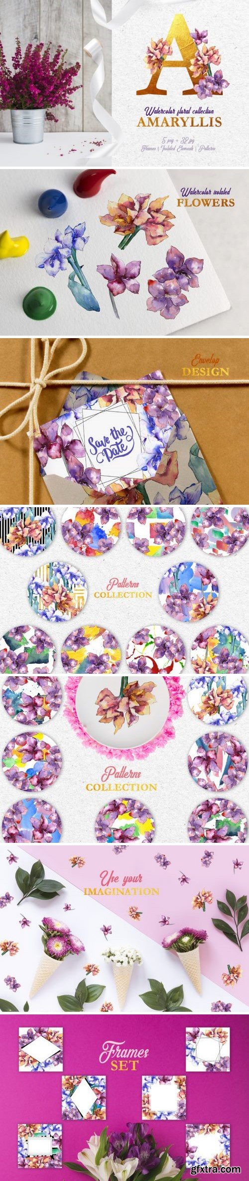 CM - Amaryllis Watercolor png 3359073