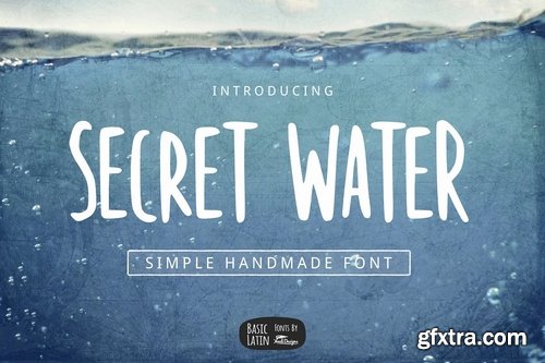 CM - Secret Water Simple Font 3391975