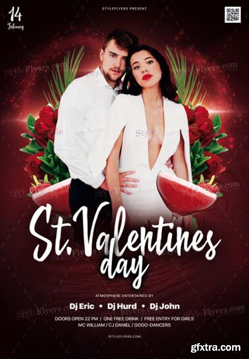St. Valentine’s Day V7 2019 PSD Flyer Template