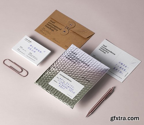 Psd Mailing Correspondence Mockup Psd Mailing Correspondence Mockup