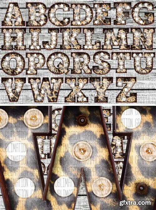 Leopard Marquee Alphabet