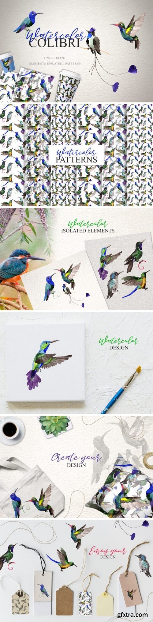 CM - Colibri Watercolor png 3370170