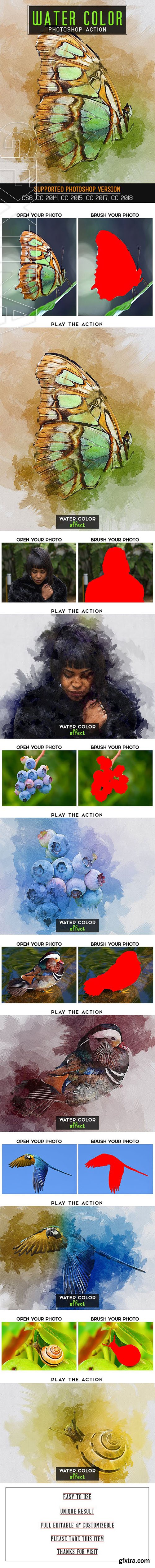 GraphicRiver - Water Color Photoshop Action 23101869