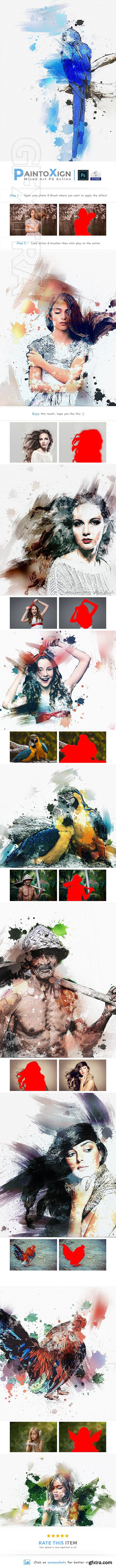 GraphicRiver - PaintoXign Mixed Art PS Action 23106638